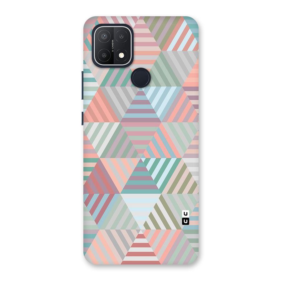 Abstract Triangle Lines Back Case for Oppo A15s