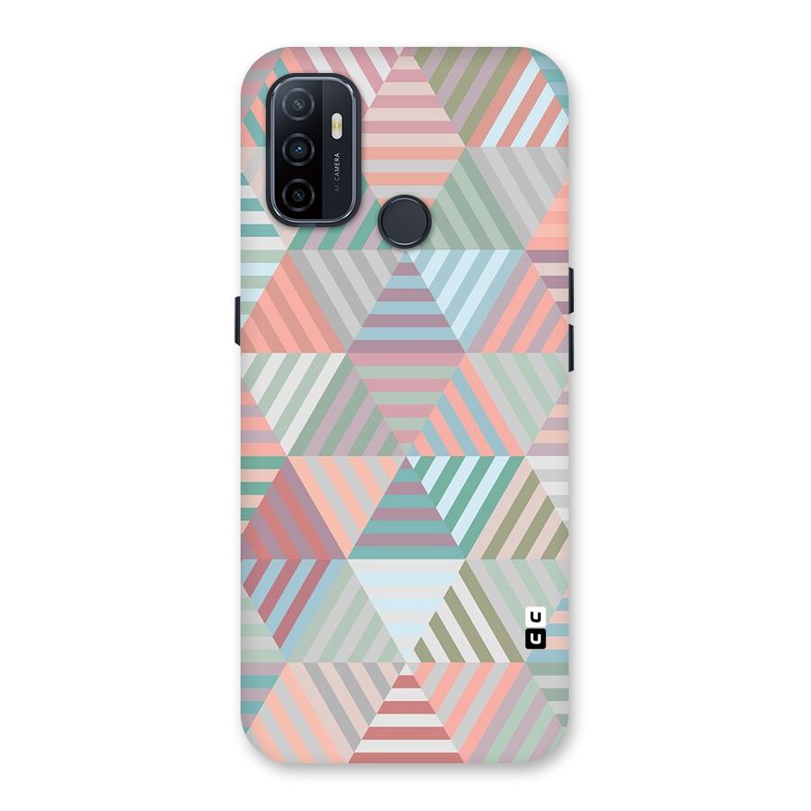 Abstract Triangle Lines Back Case for Oppo A32