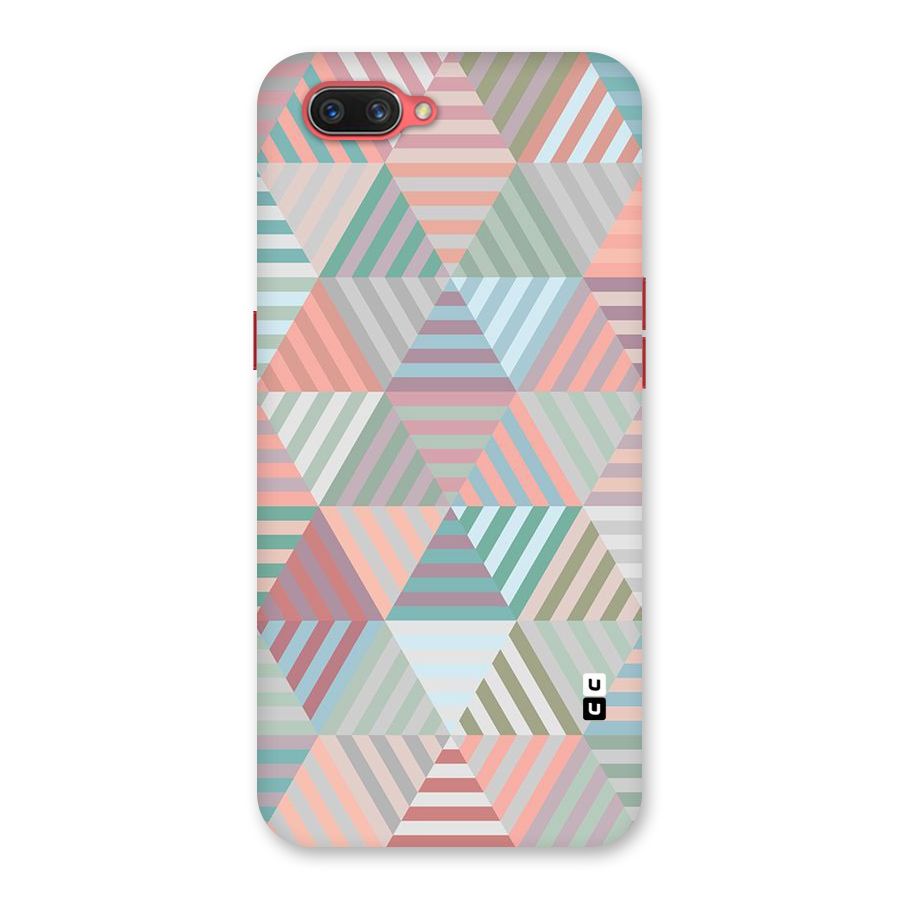 Abstract Triangle Lines Back Case for Oppo A3s