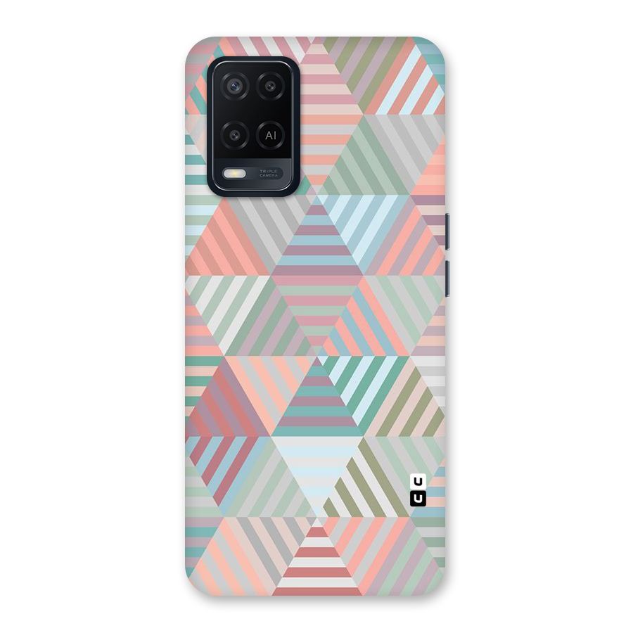Abstract Triangle Lines Back Case for Oppo A54