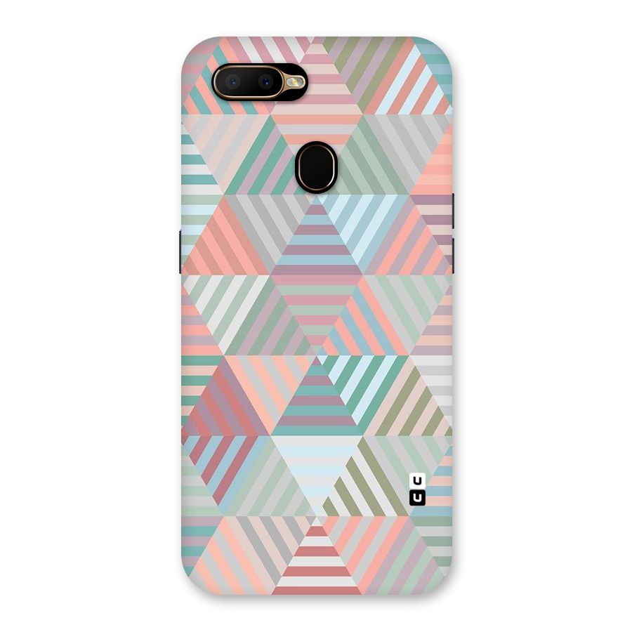 Abstract Triangle Lines Back Case for Oppo A5s