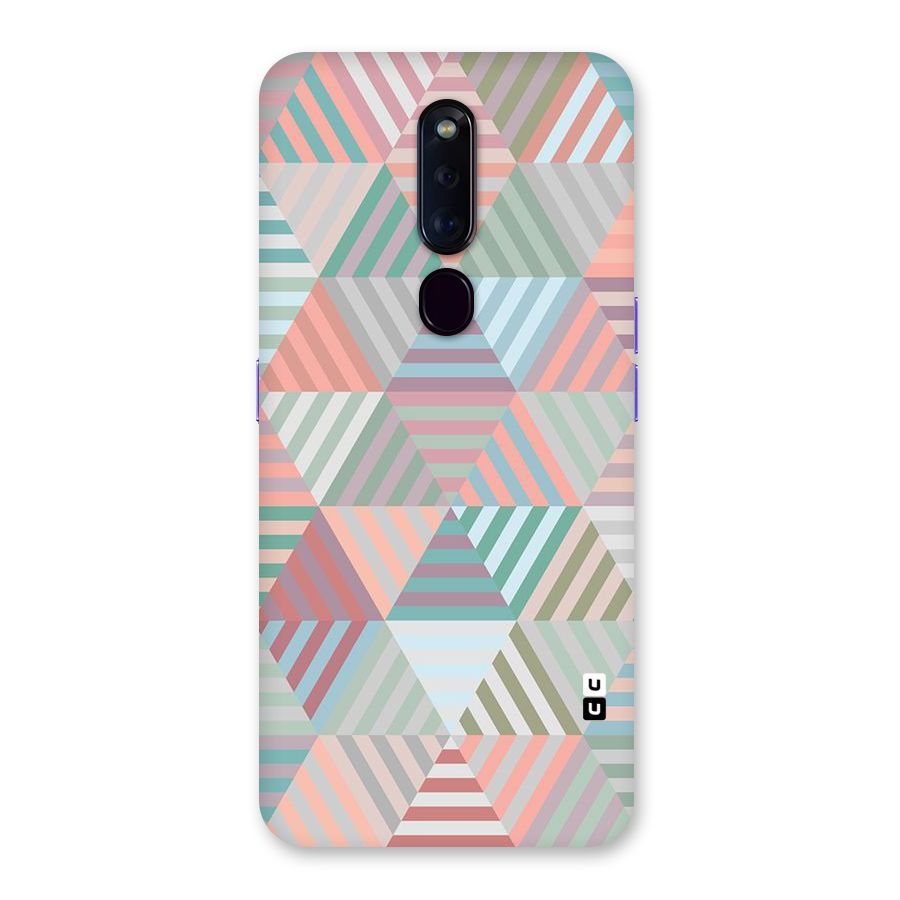 Abstract Triangle Lines Back Case for Oppo F11 Pro