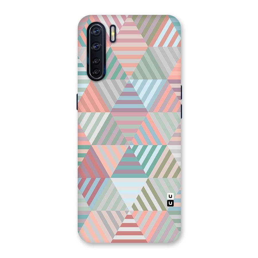 Abstract Triangle Lines Back Case for Oppo F15
