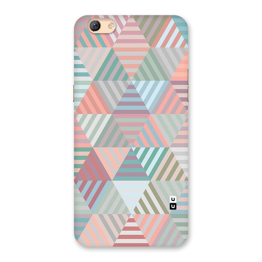 Abstract Triangle Lines Back Case for Oppo F3 Plus