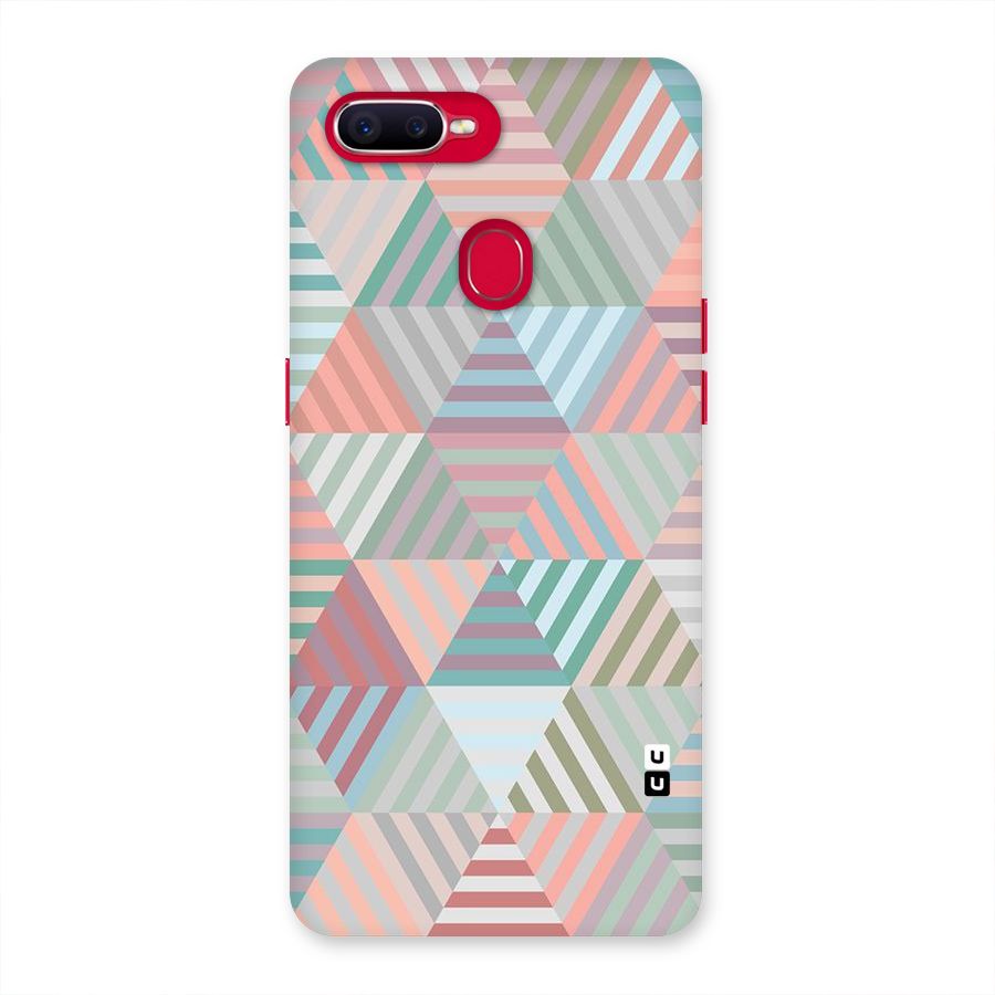 Abstract Triangle Lines Back Case for Oppo F9 Pro