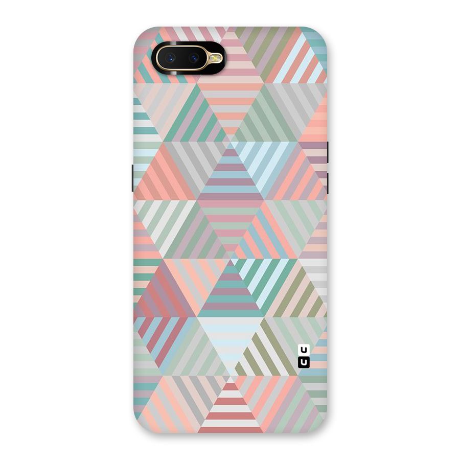 Abstract Triangle Lines Back Case for Oppo K1