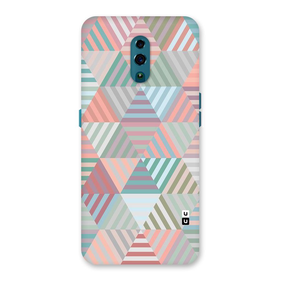 Abstract Triangle Lines Back Case for Oppo Reno