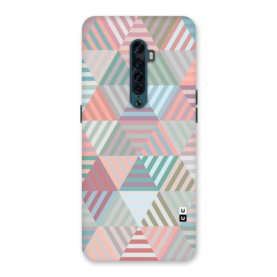Abstract Triangle Lines Back Case for Oppo Reno2