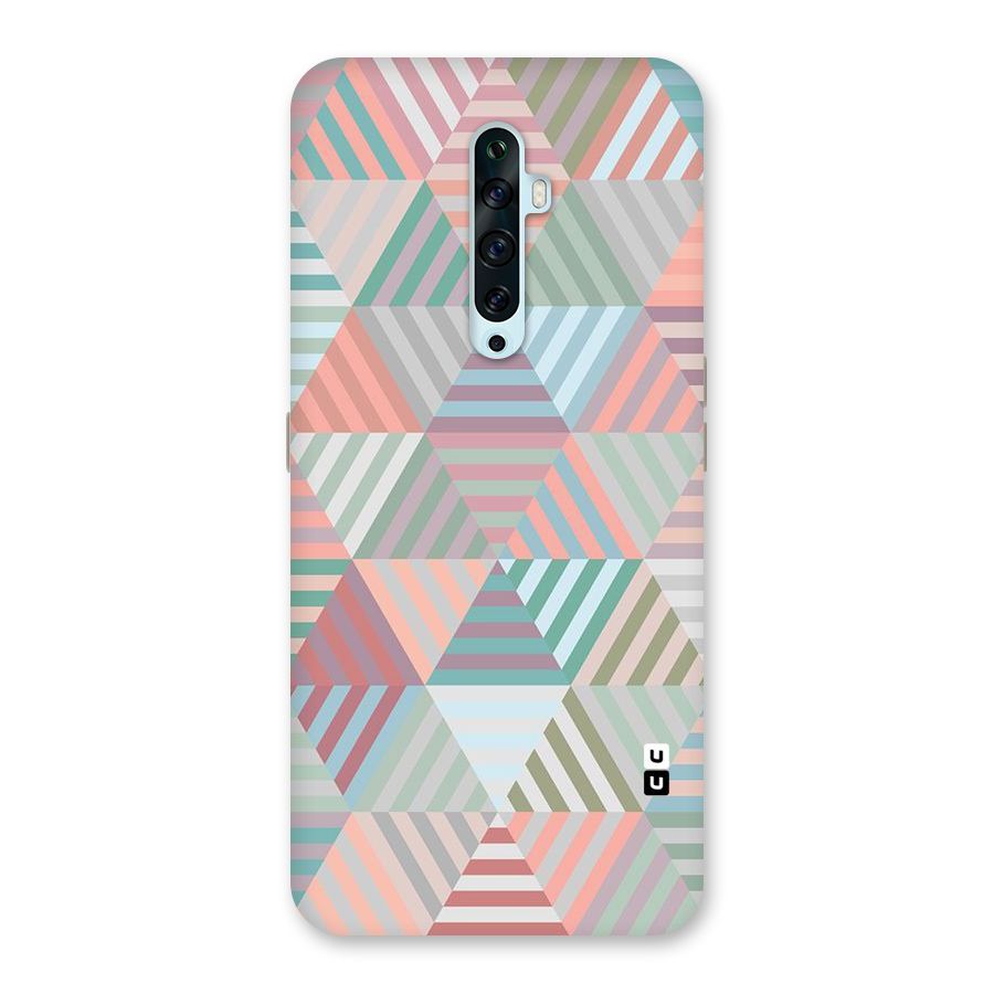 Abstract Triangle Lines Back Case for Oppo Reno2 F