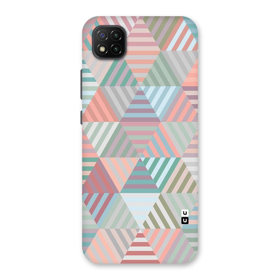 Abstract Triangle Lines Back Case for Poco C3