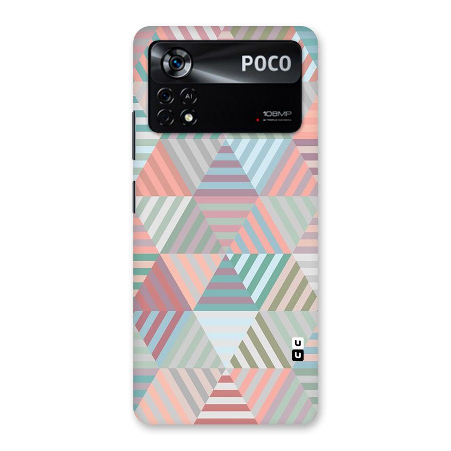 Abstract Triangle Lines Back Case for Poco X4 Pro 5G