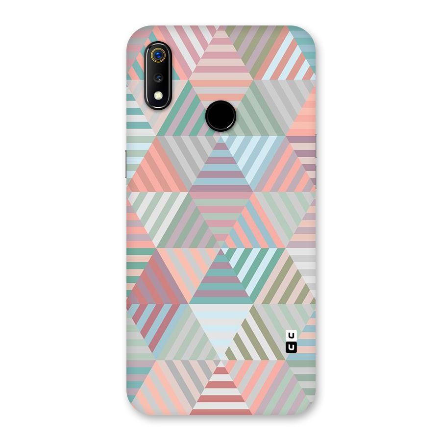 Abstract Triangle Lines Back Case for Realme 3