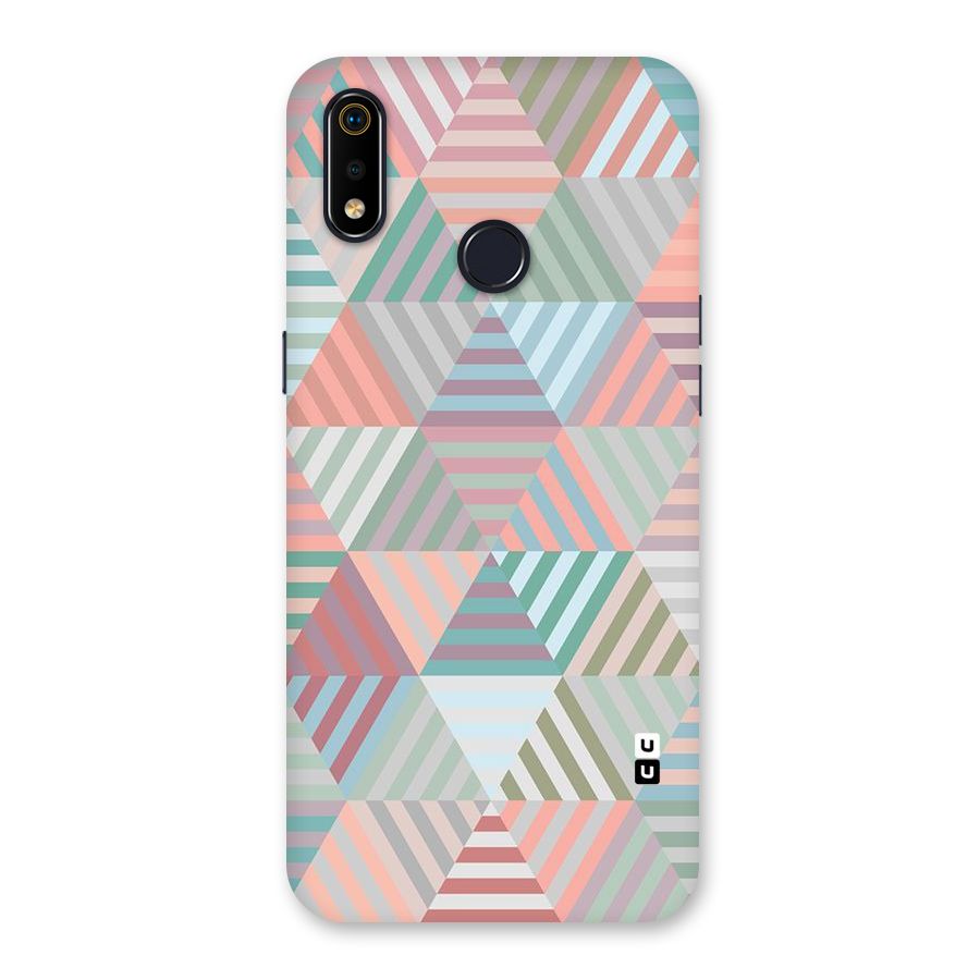 Abstract Triangle Lines Back Case for Realme 3i