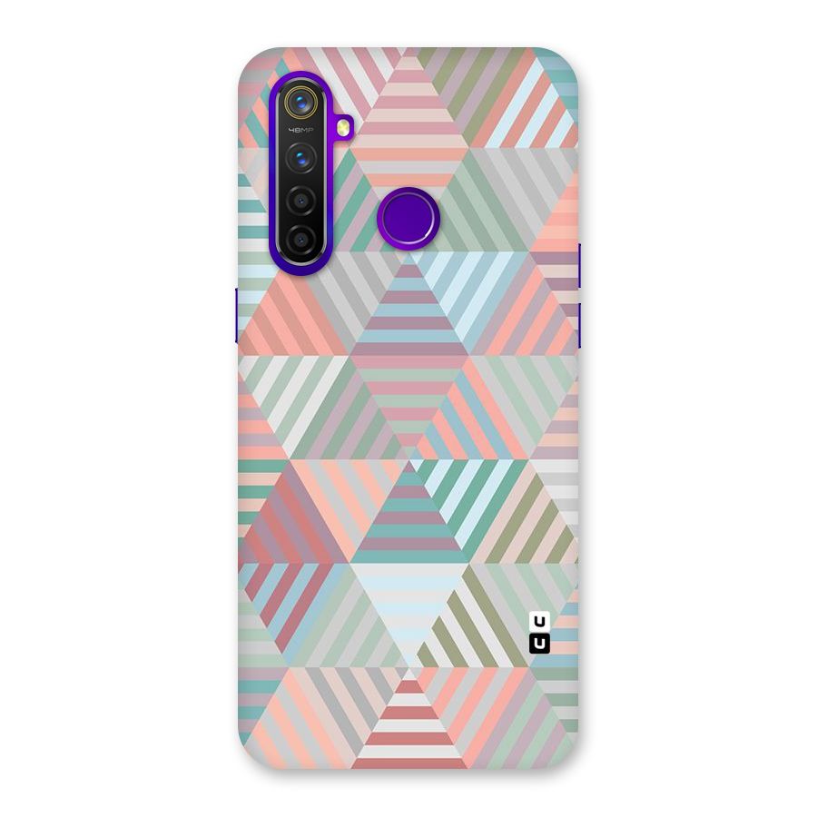Abstract Triangle Lines Back Case for Realme 5 Pro