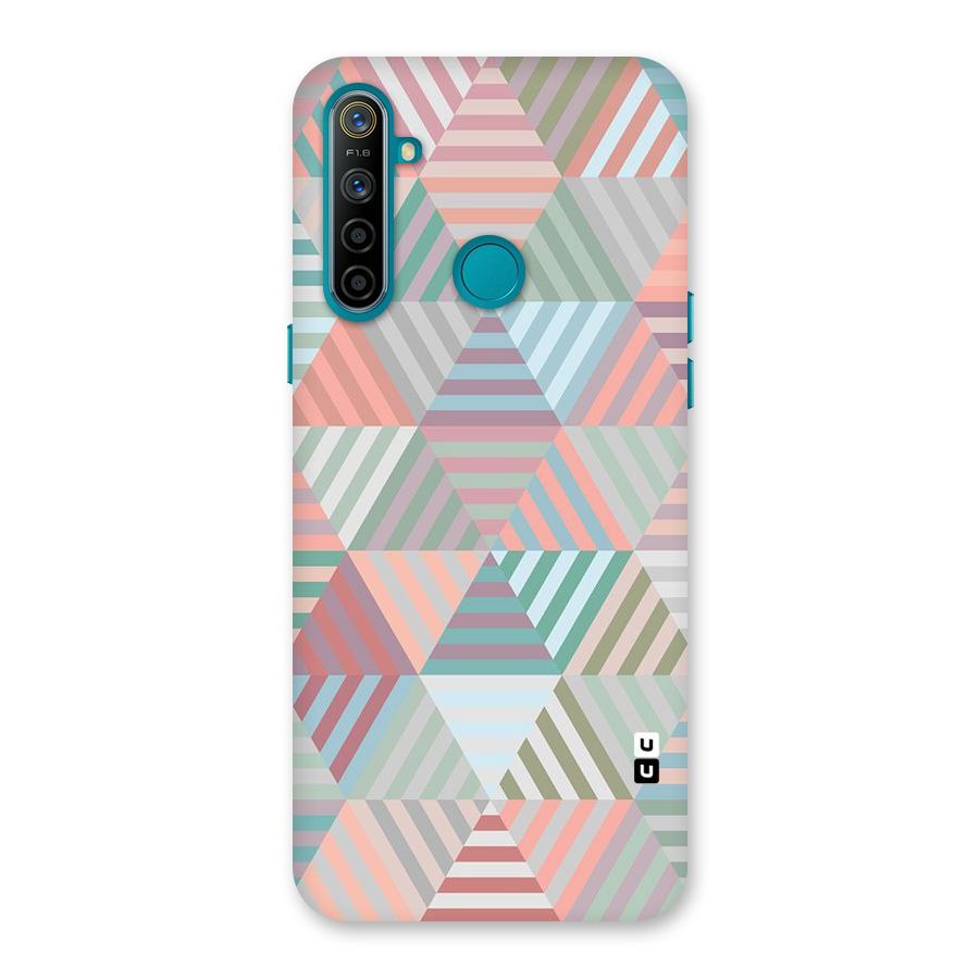 Abstract Triangle Lines Back Case for Realme 5i