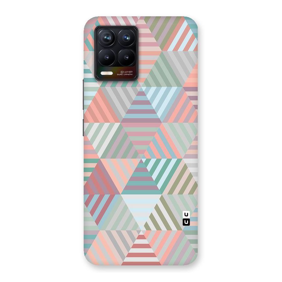 Abstract Triangle Lines Back Case for Realme 8