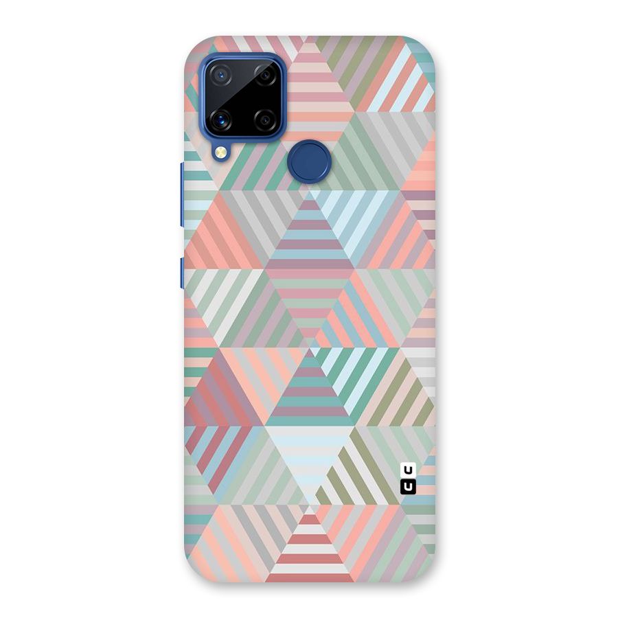 Abstract Triangle Lines Back Case for Realme C15