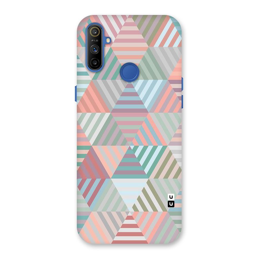 Abstract Triangle Lines Back Case for Realme Narzo 10A