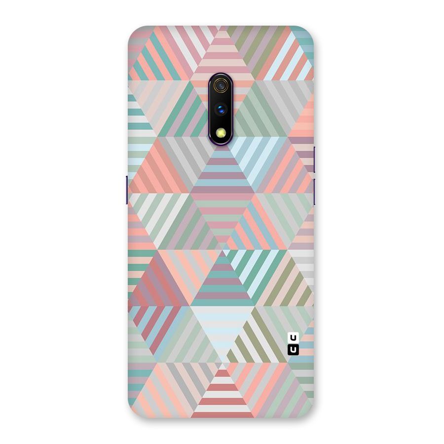 Abstract Triangle Lines Back Case for Realme X