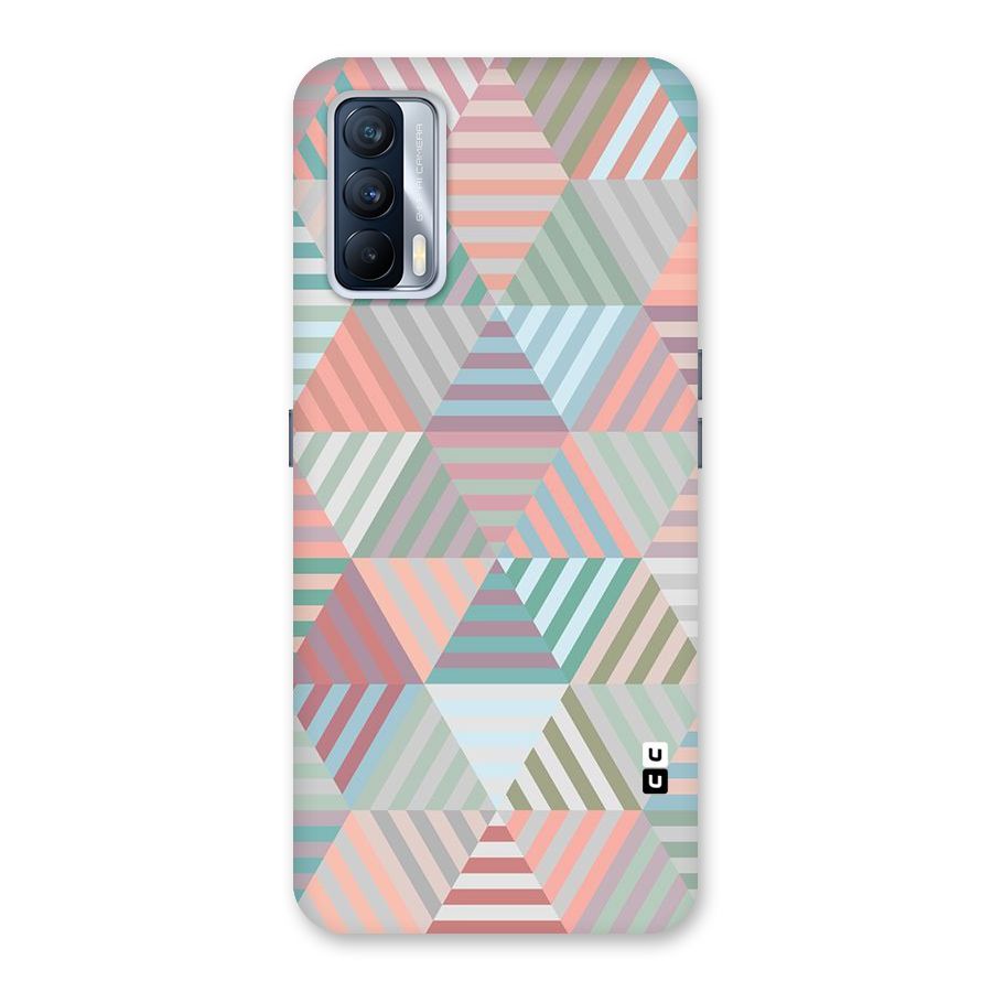 Abstract Triangle Lines Back Case for Realme X7