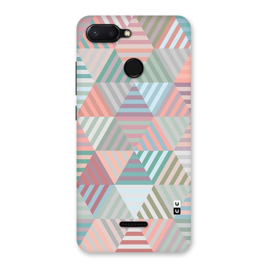 Abstract Triangle Lines Back Case for Redmi 6