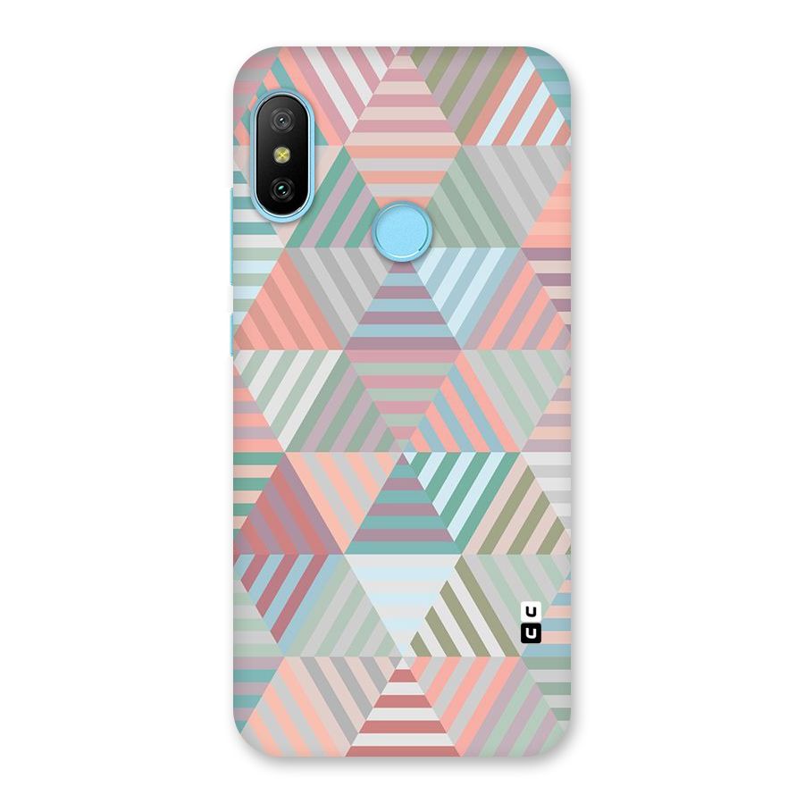 Abstract Triangle Lines Back Case for Redmi 6 Pro