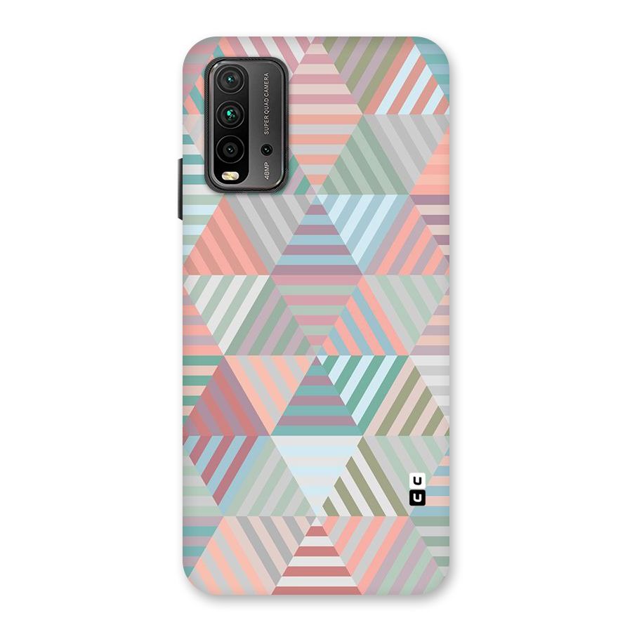 Abstract Triangle Lines Back Case for Redmi 9 Power