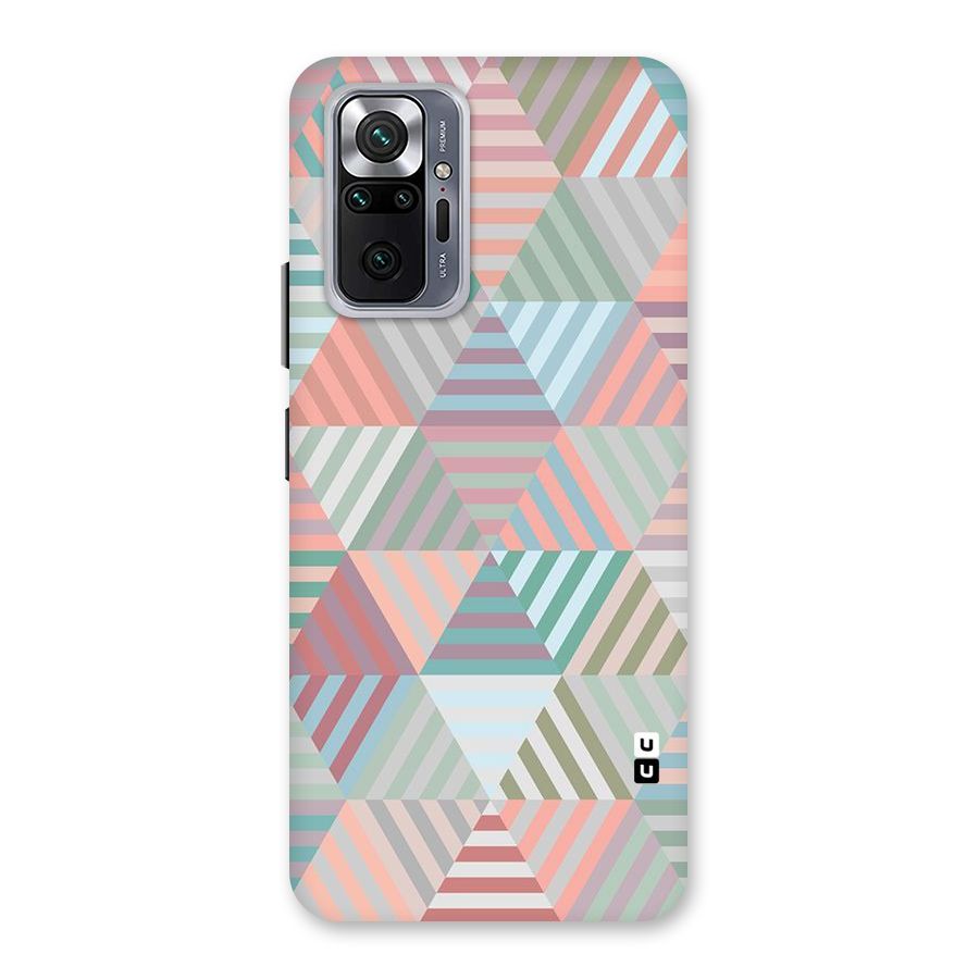 Abstract Triangle Lines Back Case for Redmi Note 10 Pro Max