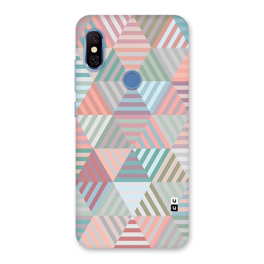 Abstract Triangle Lines Back Case for Redmi Note 6 Pro