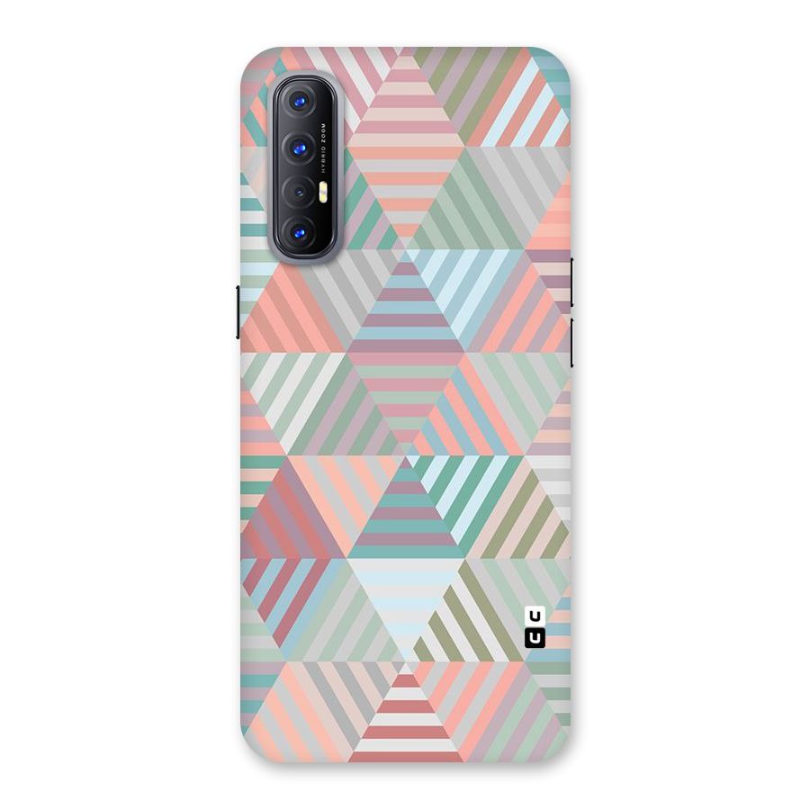 Abstract Triangle Lines Back Case for Reno3 Pro