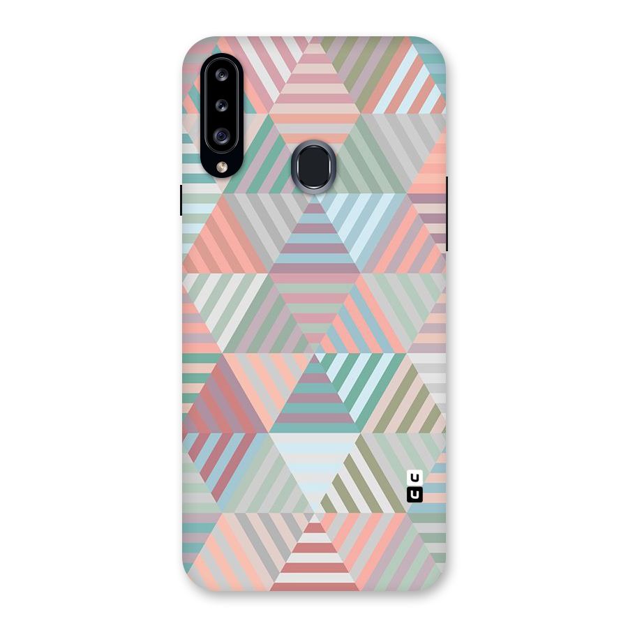 Abstract Triangle Lines Back Case for Samsung Galaxy A20s