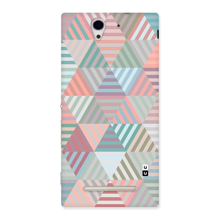 Abstract Triangle Lines Back Case for Sony Xperia C3
