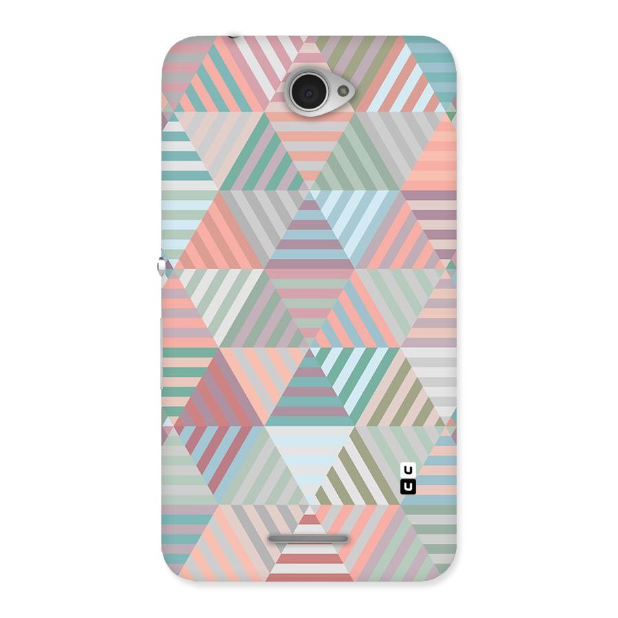 Abstract Triangle Lines Back Case for Sony Xperia E4