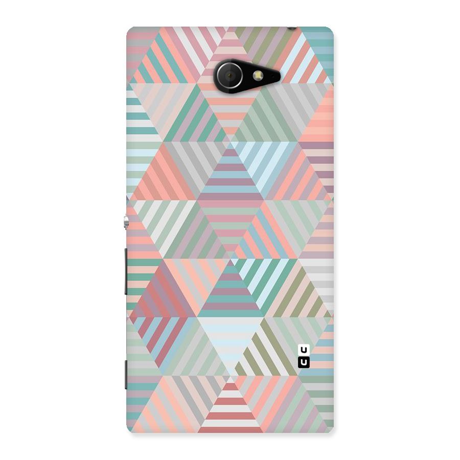 Abstract Triangle Lines Back Case for Sony Xperia M2