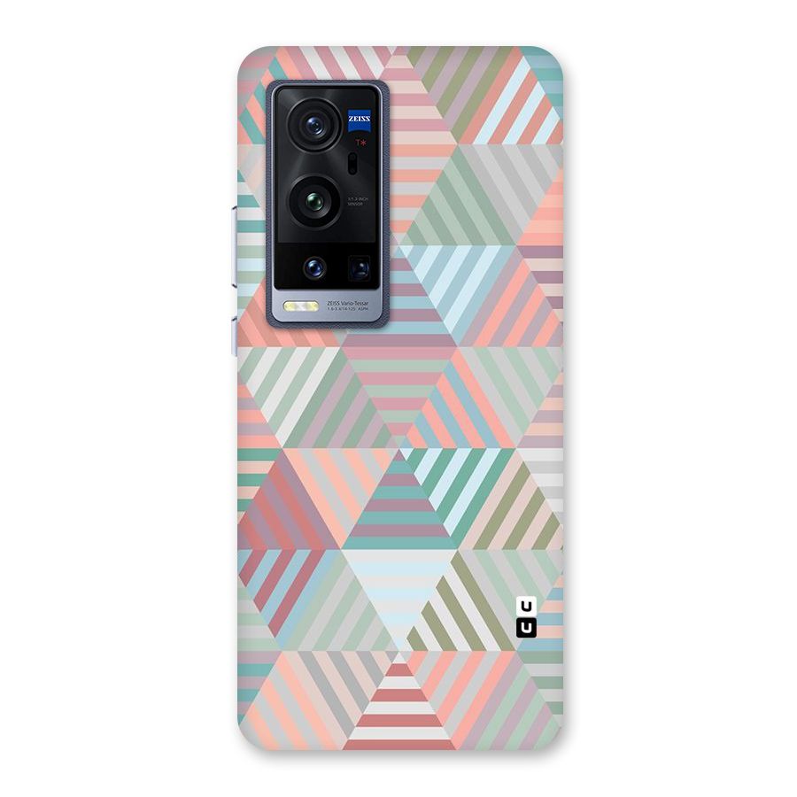 Abstract Triangle Lines Back Case for Vivo X60 Pro Plus