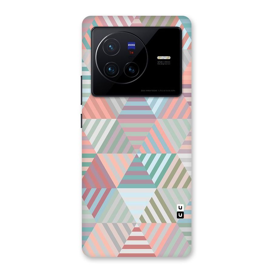Abstract Triangle Lines Back Case for Vivo X80