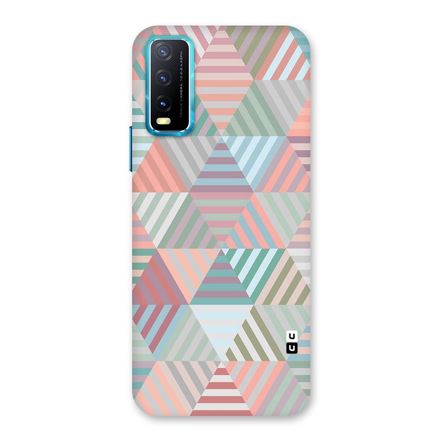 Abstract Triangle Lines Back Case for Vivo Y20A