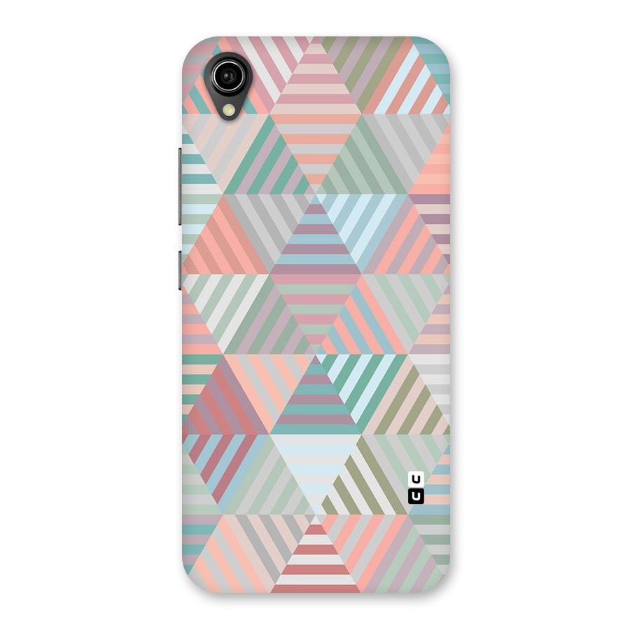 Abstract Triangle Lines Back Case for Vivo Y91i