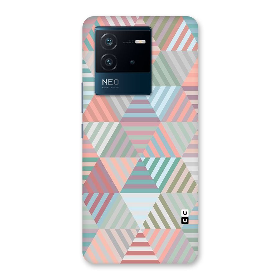 Abstract Triangle Lines Back Case for Vivo iQOO Neo 6 5G