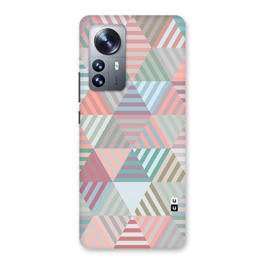 Abstract Triangle Lines Back Case for Xiaomi 12 Pro