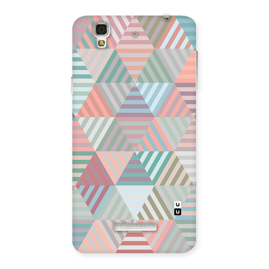 Abstract Triangle Lines Back Case for Yu Yureka