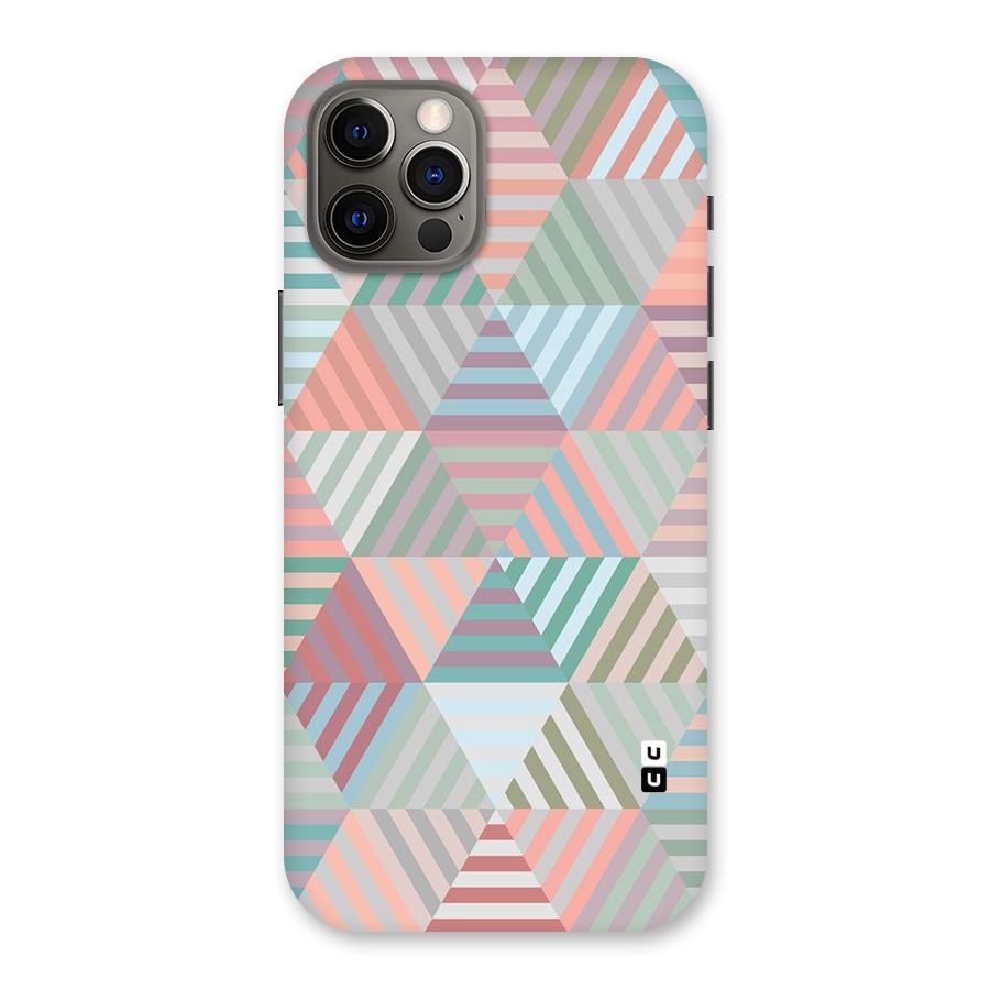 Abstract Triangle Lines Back Case for iPhone 12 Pro