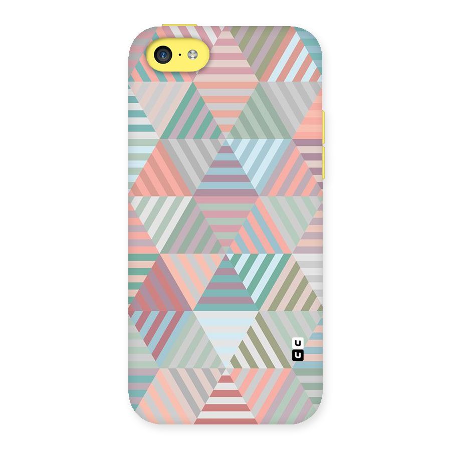 Abstract Triangle Lines Back Case for iPhone 5C