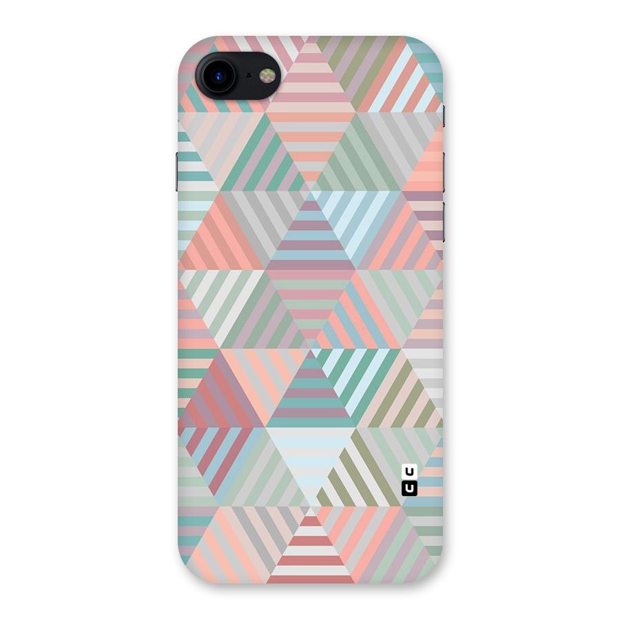 Abstract Triangle Lines Back Case for iPhone SE 2020