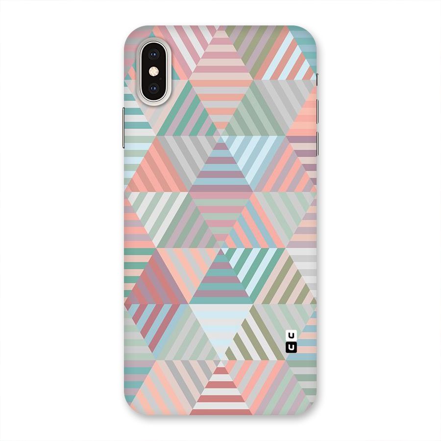 Abstract Triangle Lines Back Case for iPhone XS Max