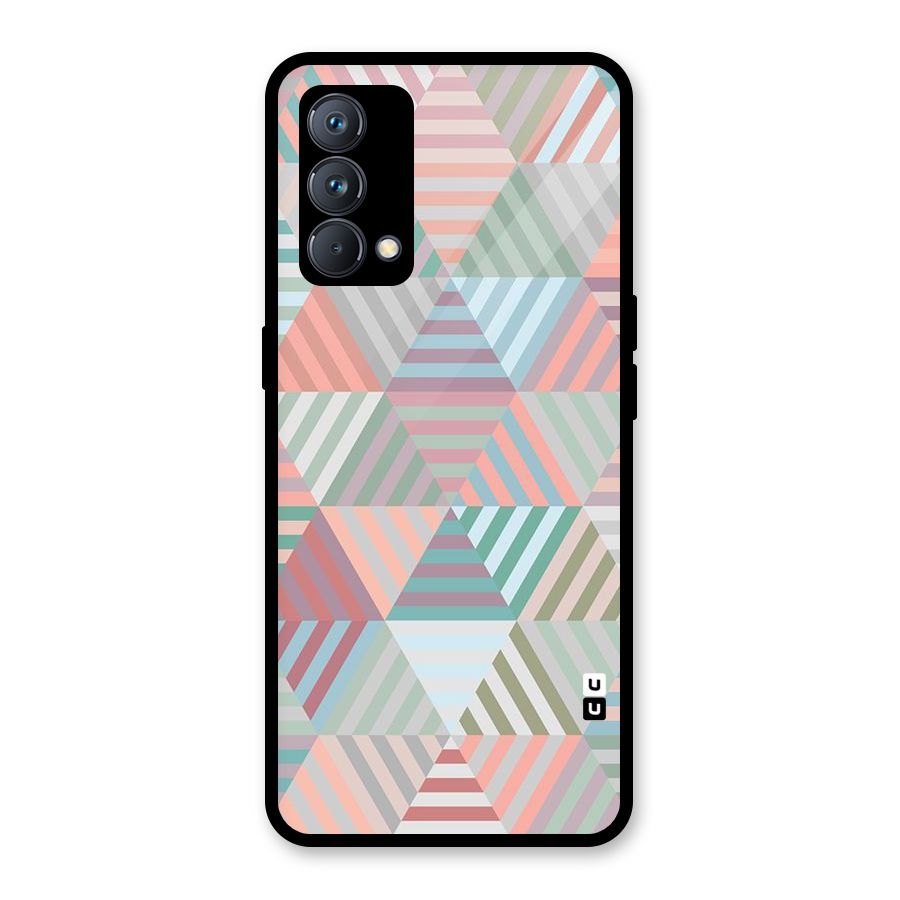Abstract Triangle Lines Glass Back Case for Realme GT Master Edition