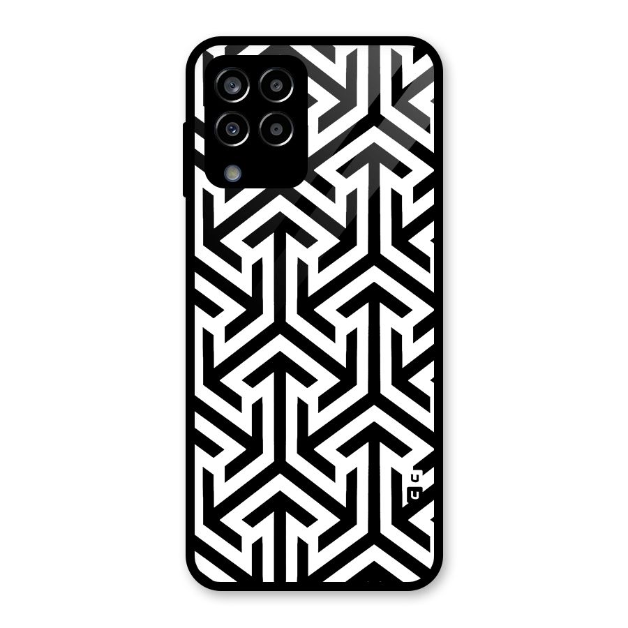 Abstract Triple Arrows Glass Back Case for Galaxy M33
