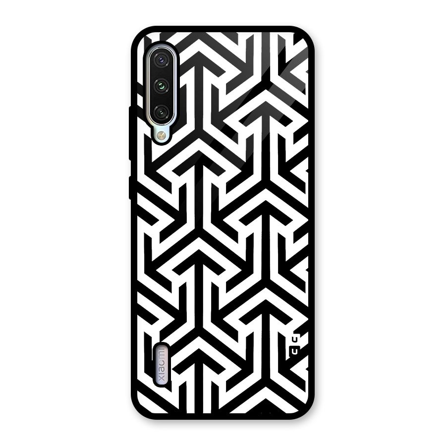Abstract Triple Arrows Glass Back Case for Mi A3