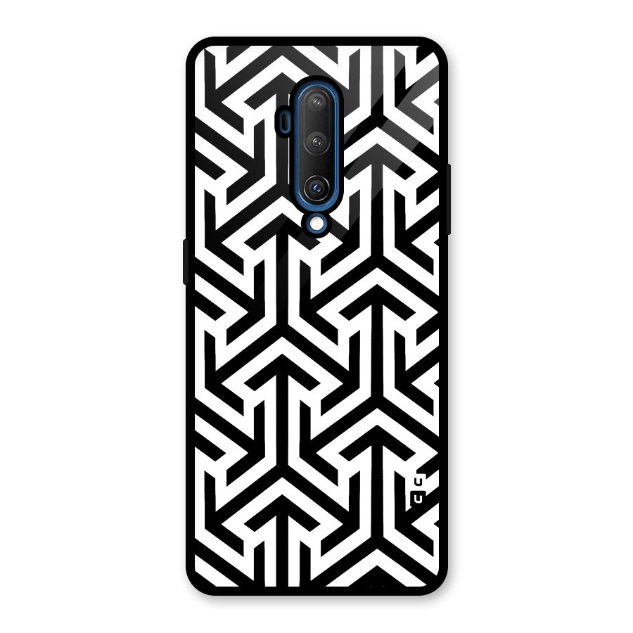 Abstract Triple Arrows Glass Back Case for OnePlus 7T Pro
