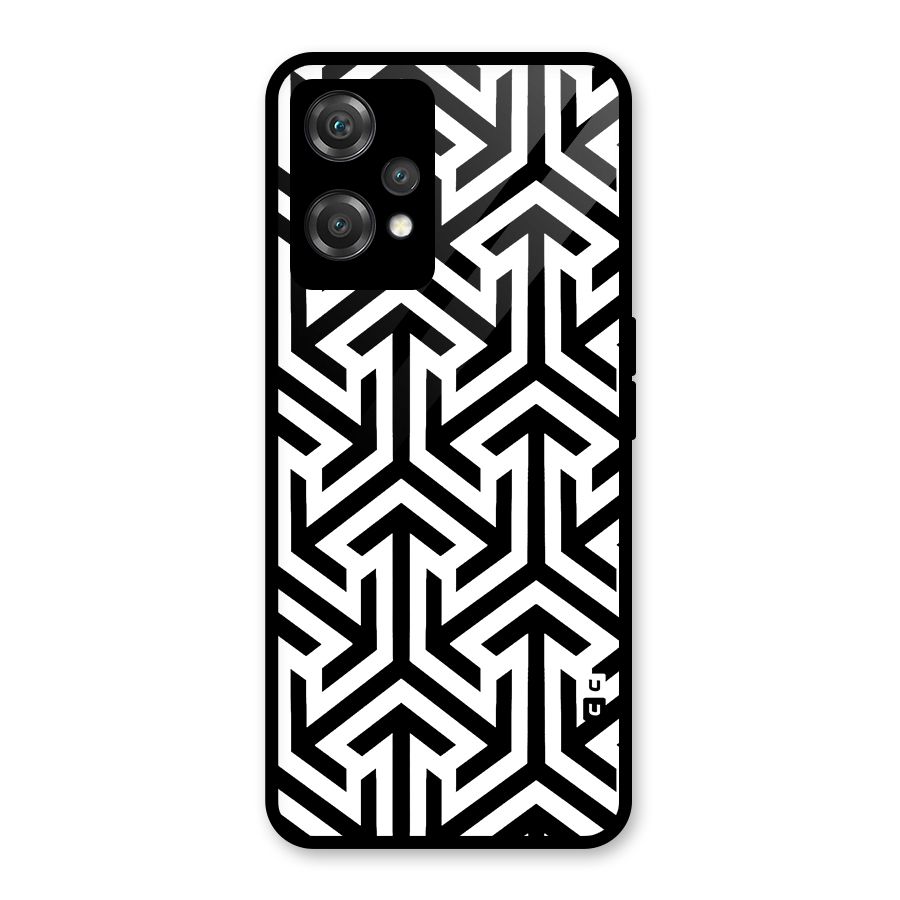 Abstract Triple Arrows Glass Back Case for OnePlus Nord CE 2 Lite 5G